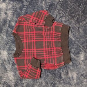 Hanna Andersson Plaid Crewneck Sweatshirt